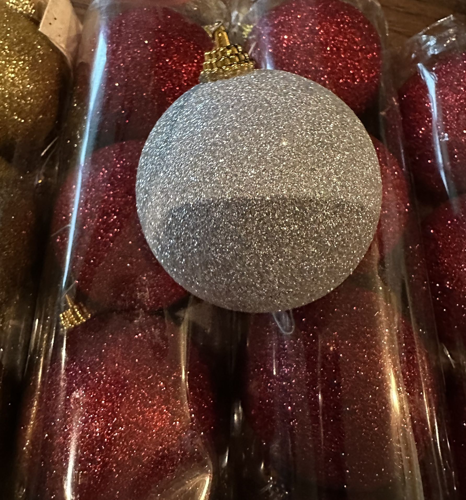 Glitter Tree Ornaments, Over 40 Items