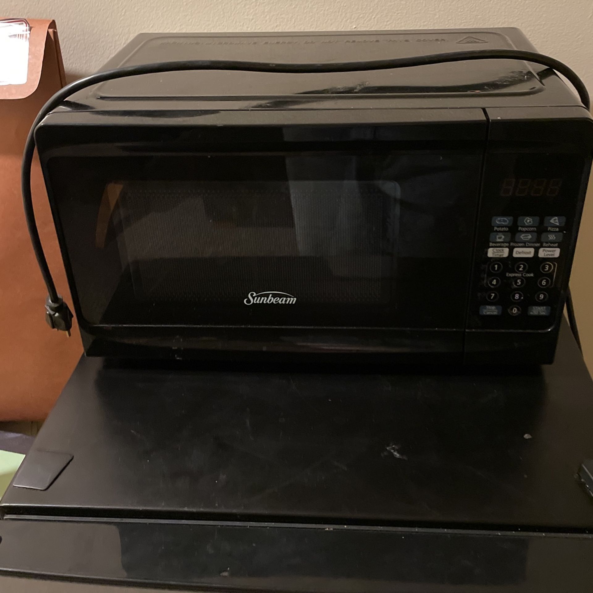 sunbeam microwave