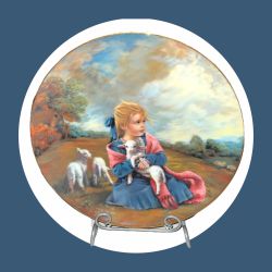 Reco Vintage 1986 Sandra Kuck Twelfth In A Childhood Almanac Plates “Winds Of March”