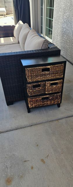 Rattan chest