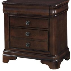 Dark wood night stand