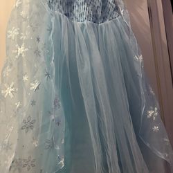 Girls Elsa Cosplay Dress Fancy 