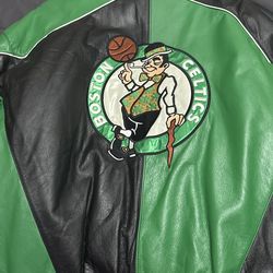 Leather Boston Celtics Jacket