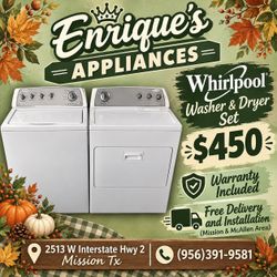 Whirlpool Washer and Dryer Set