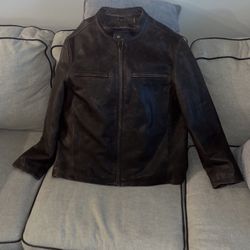MAINE MENS LEATHER JACKET