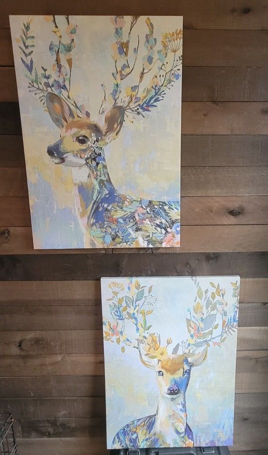 Ikea Deer Canvas Pictures
