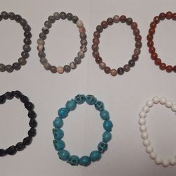 Natural Stone Bracelet ,Sold Individually.