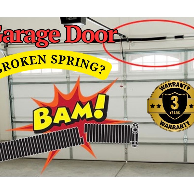 Broken Garage Door Springs  w/ 3yr Warranty