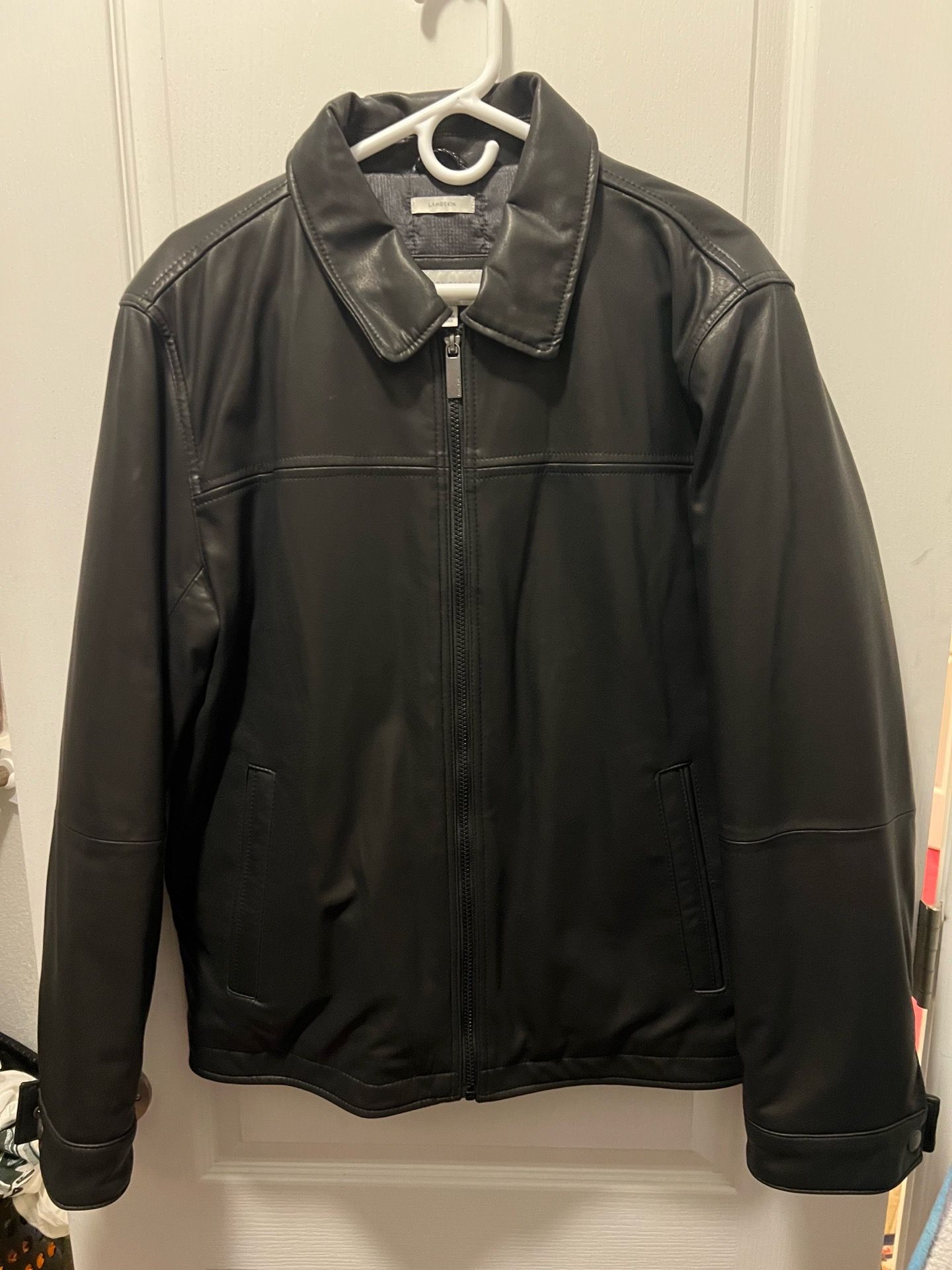 Medium Perry Ellis Lamb Skin Leather Jacket