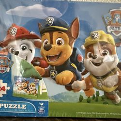 Nickelodeon Paw Patrol Puzzle in Tin Lunchbox 24 Pieces