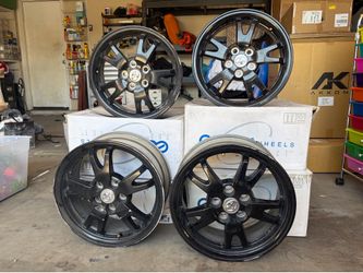 Set of 4 Toyota Prius Wheels 2010-2015 15x6 Black Alloy OEM