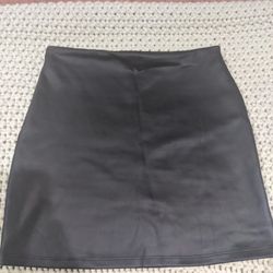 Pleather Mini Skirt