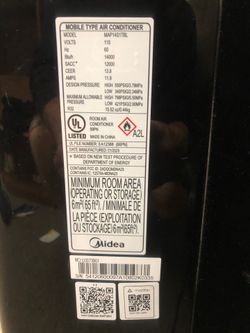 Midea Portable Air Conditioner -$700 NEW - only asking less than 1/3 of new price