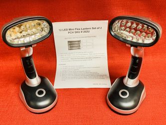 2-NEW 12 LED Flashlights Mini Flex Lanterns