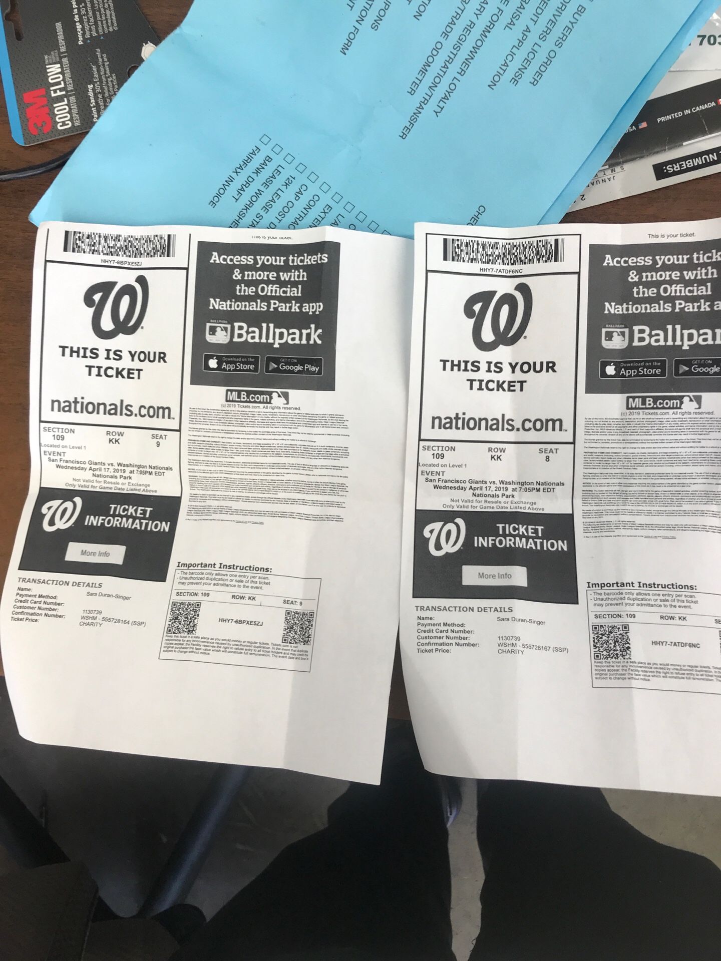 National tickets