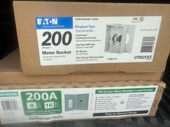 Meter Base and main disconnect 200 amp
