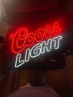 Old school colors light neon sign