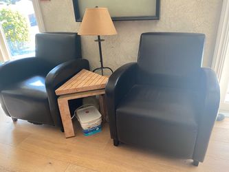 Matching Black Armchairs – Set of 2