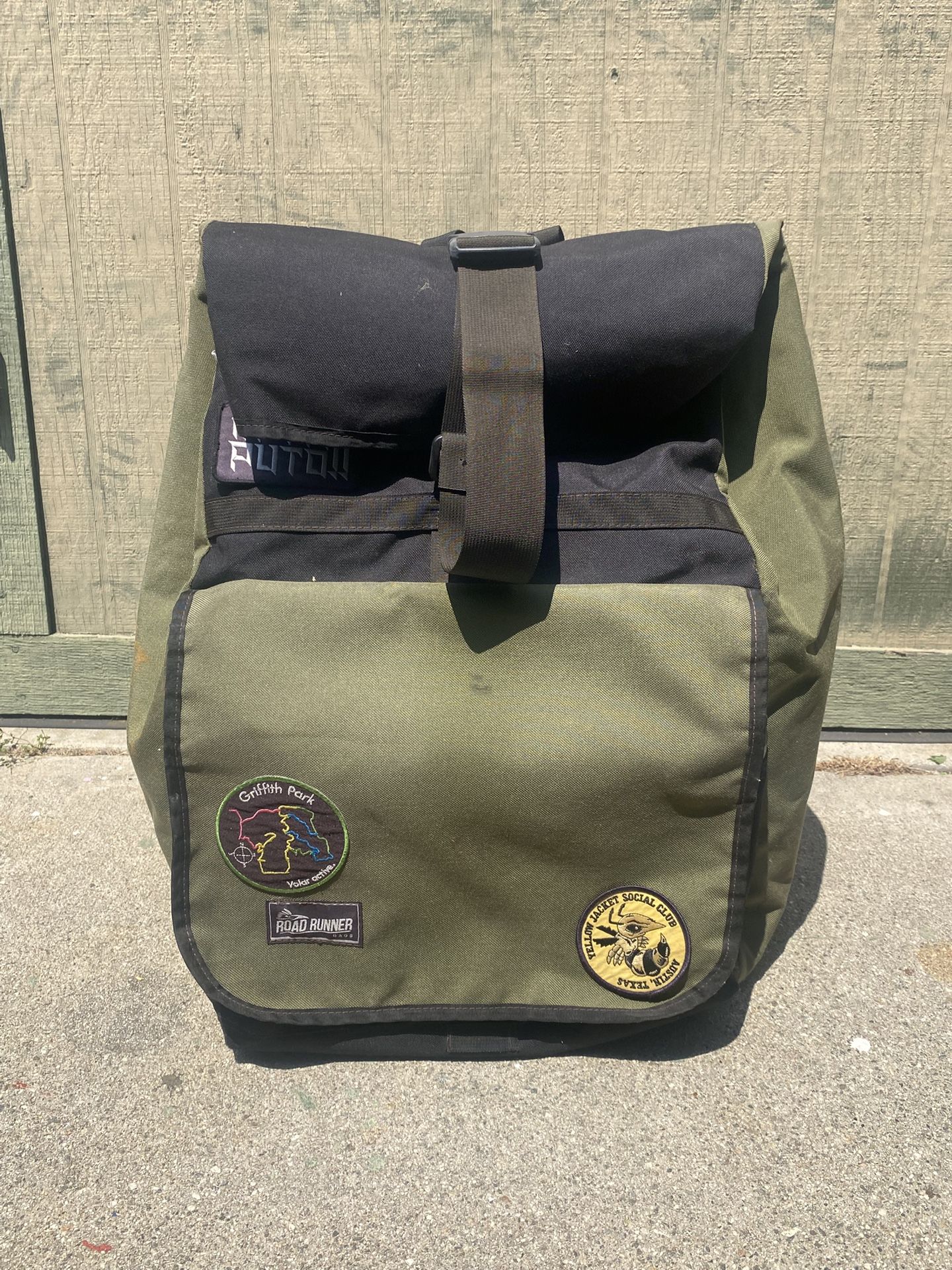 Large Roadrunner Roll Top Backpack