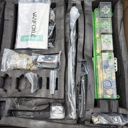 Temperature Shower System Matte Black, Push Button Diverter Shower Faucet Ceiling Mount LED Showhead