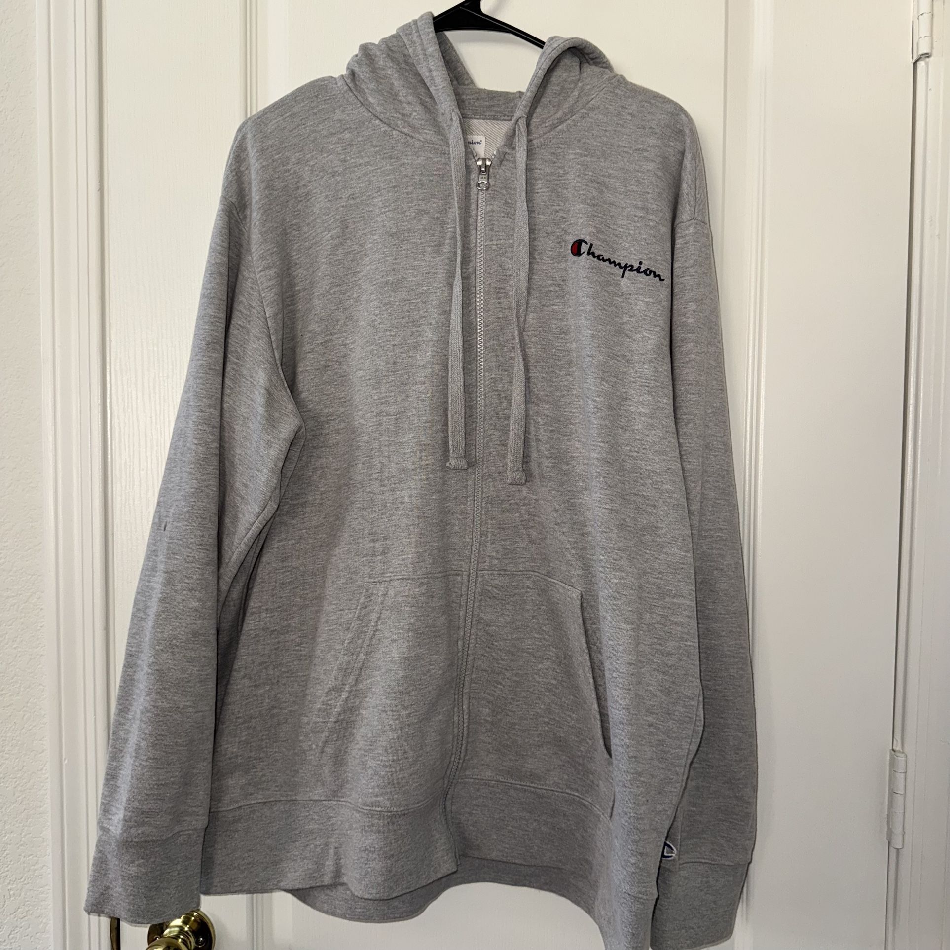 Champion Men’s Grey Zip Up Hoodie