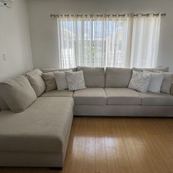Cream Sectional Couch 