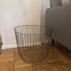 Large Brass Metal Wire Basket