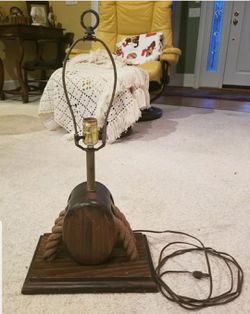 Vintage nautical decor table lamp