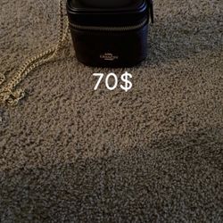 Small Brown Signature Coach Crossbody