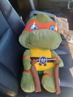 TMNT Michelangelo Large Plush Stuffed Toy