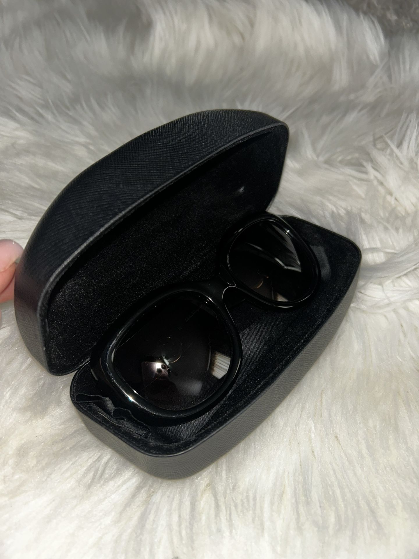 Salvatore Ferragamo Black Sunglasses with Case