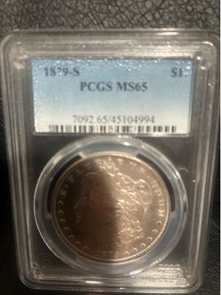 1879  one dollar coin  silver