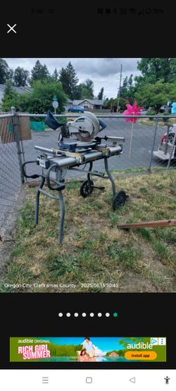 Rigid Foldable Table And Chopsaw