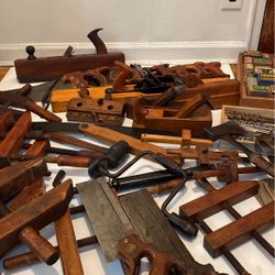 Large Antique Woodworking Tool Collection