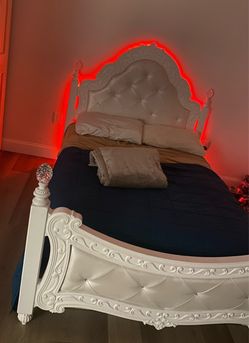 full size ashley princess bed frame and mattress