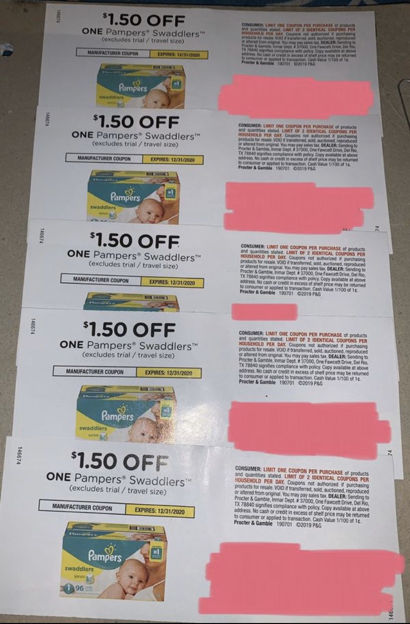 11 Pampers and Aquaphor coupons