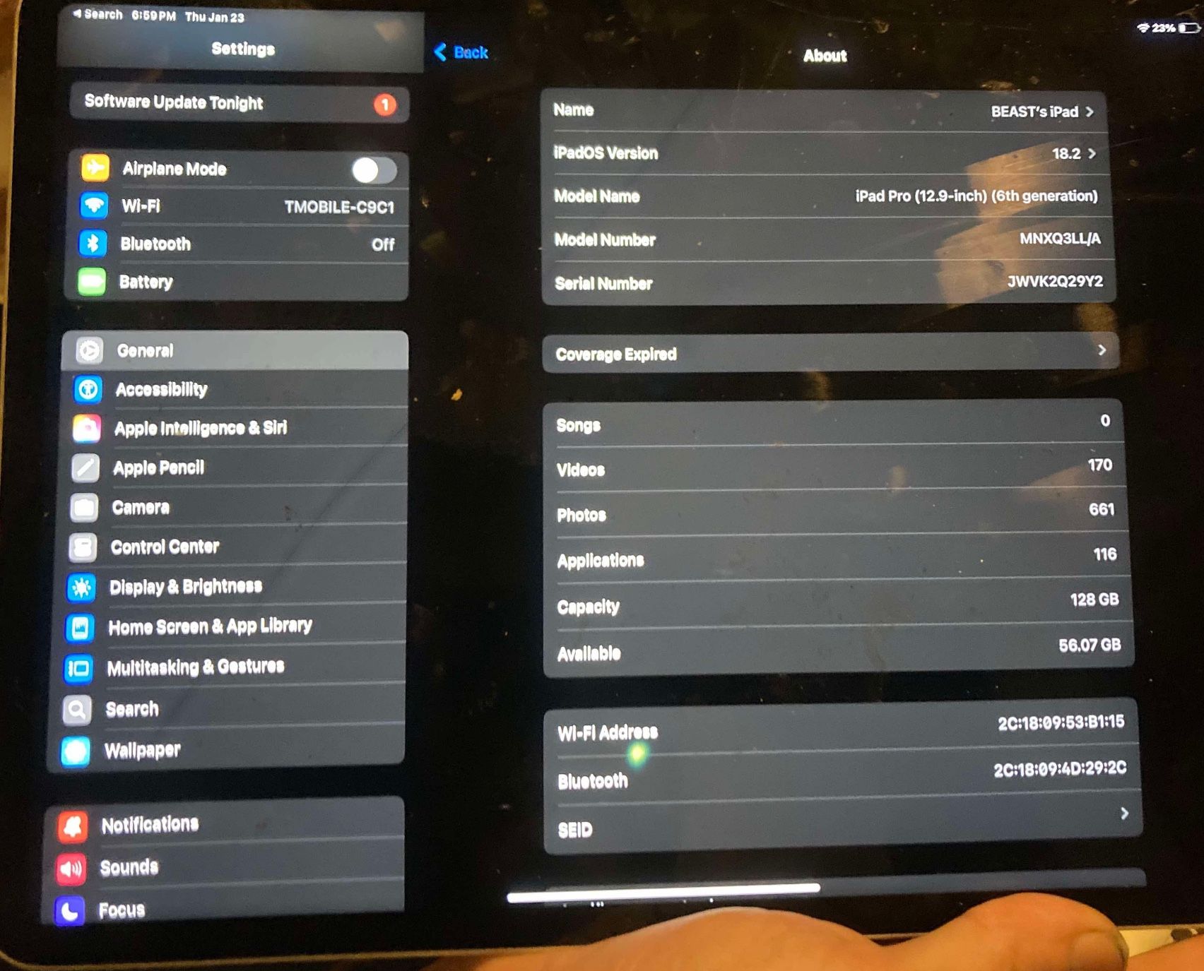iPad Pro (12.9-inch) (6th generation) With TikTok Installed