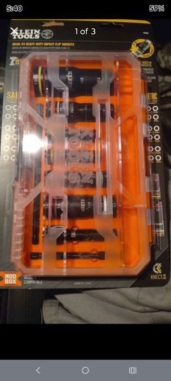 Klein Quad 24 Heavy Duty Impact Flip sockets