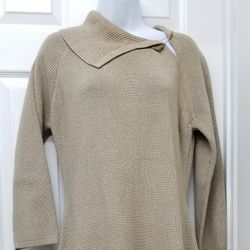 Calvin Klein Gold Sweater Dress M