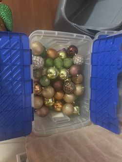 Christmas ornaments, decorations, craft material