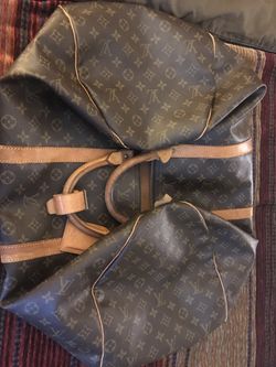 Louis Vuitton Monogram Keepall Bandouliere 60 Boston Duffle Bag with Strap  63lv4 For Sale at 1stDibs