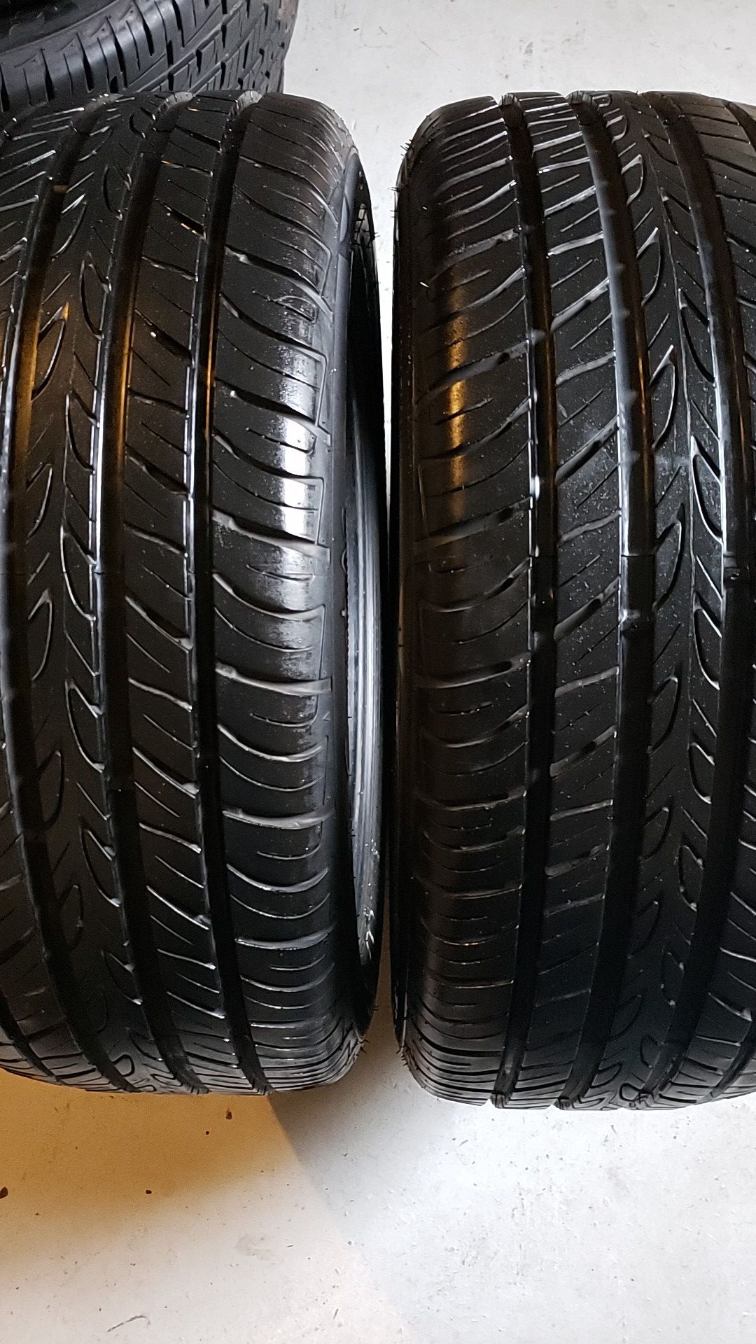 Prime wall in great condition 2 tires 235 50 18 90% tread
