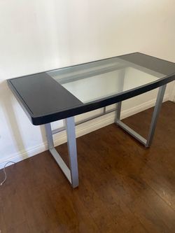Glass office desk