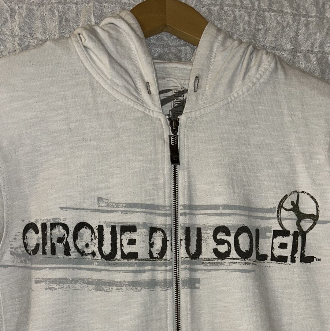 CIRQUE DU SOLEIL: 100% Cotton Zip Front Hoodie, Pockets