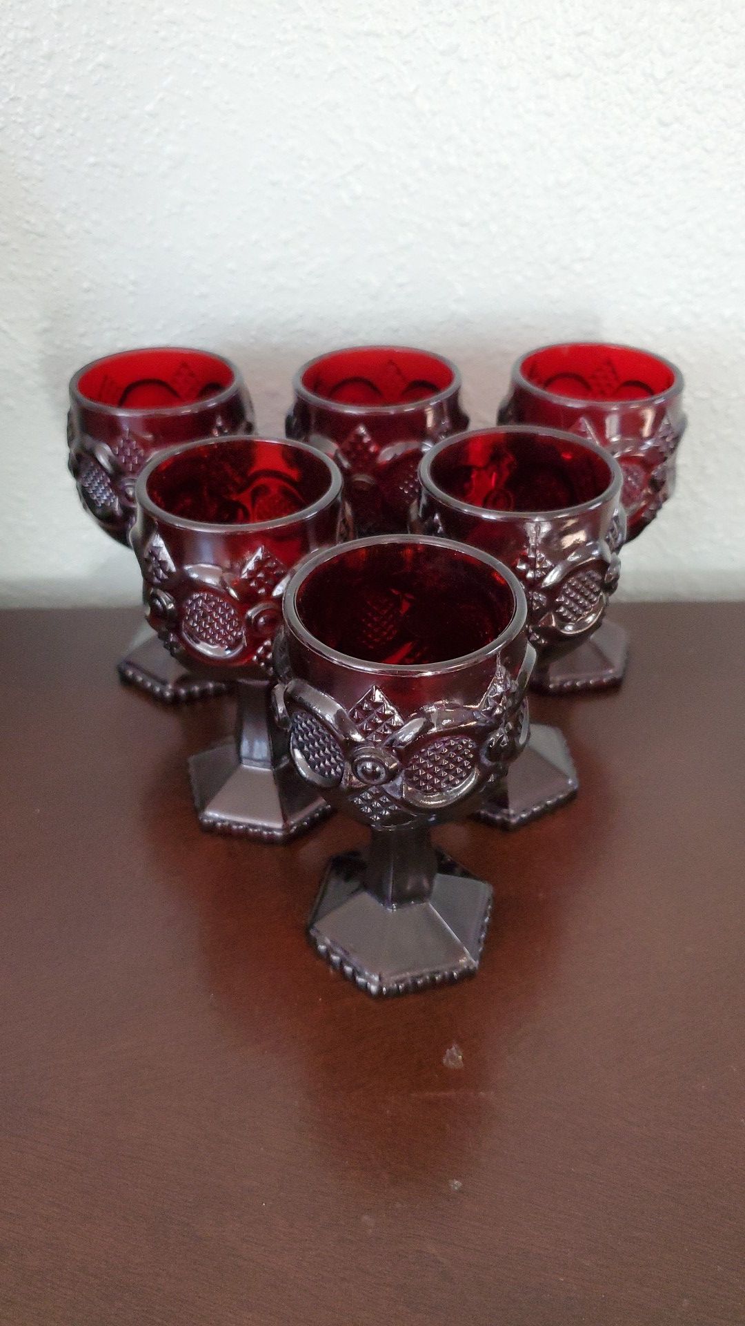 Avon ruby red 1876 Cape cod glass collection