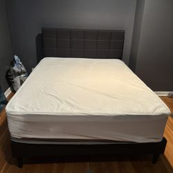 full size bed frame and mattress 