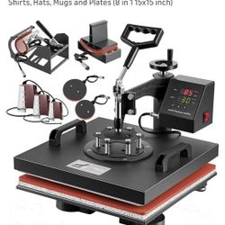 Heat Press 8 in 1 Heat Transfer Machine