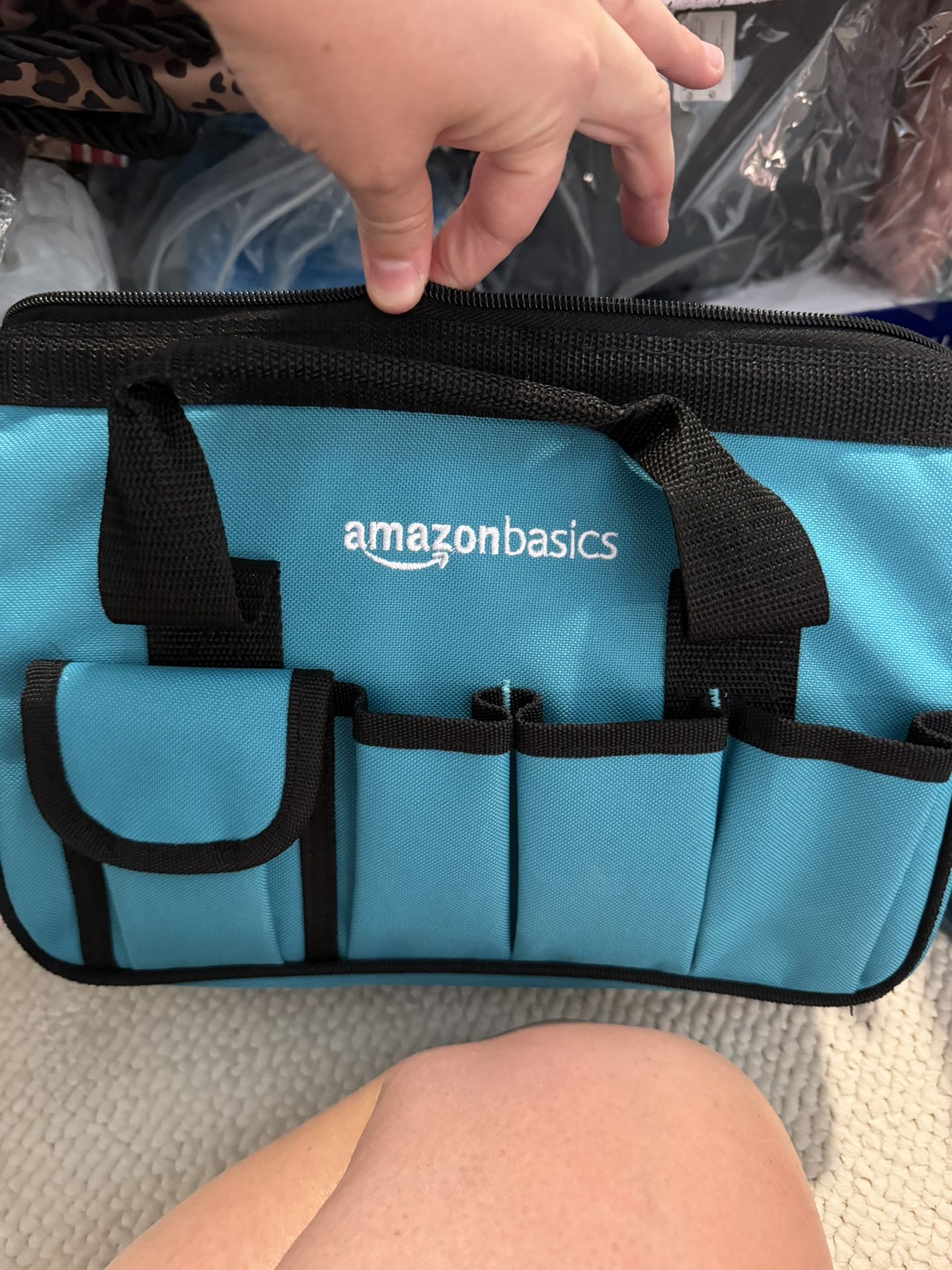 165 Piece Amazon Essentials Teal Tool Bag With Tools