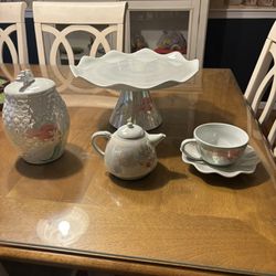 The little mermaid Tea Set And Cake Plate 