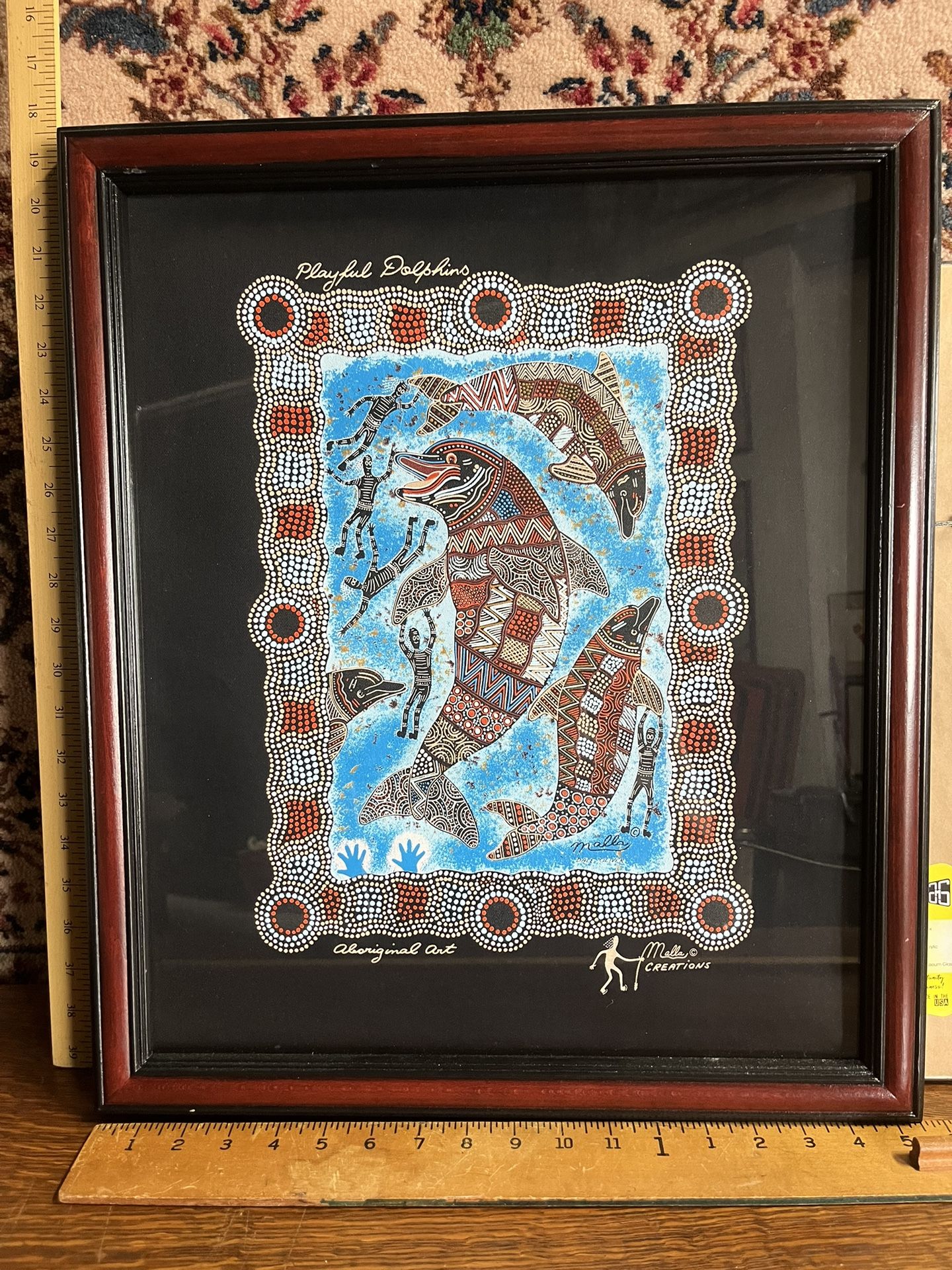 Dale Oliver Malla Creations Made In Australia Aboriginal Art Playful Dolphins